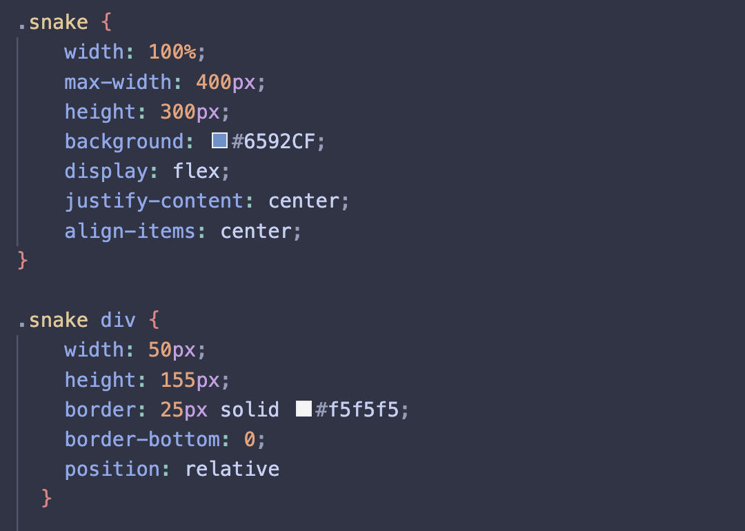 CSS code