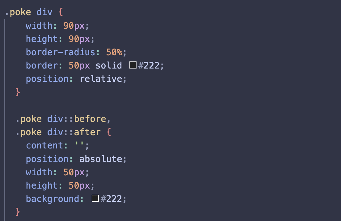 CSS code