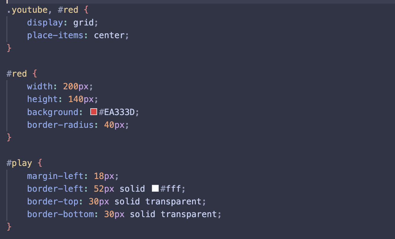 CSS code