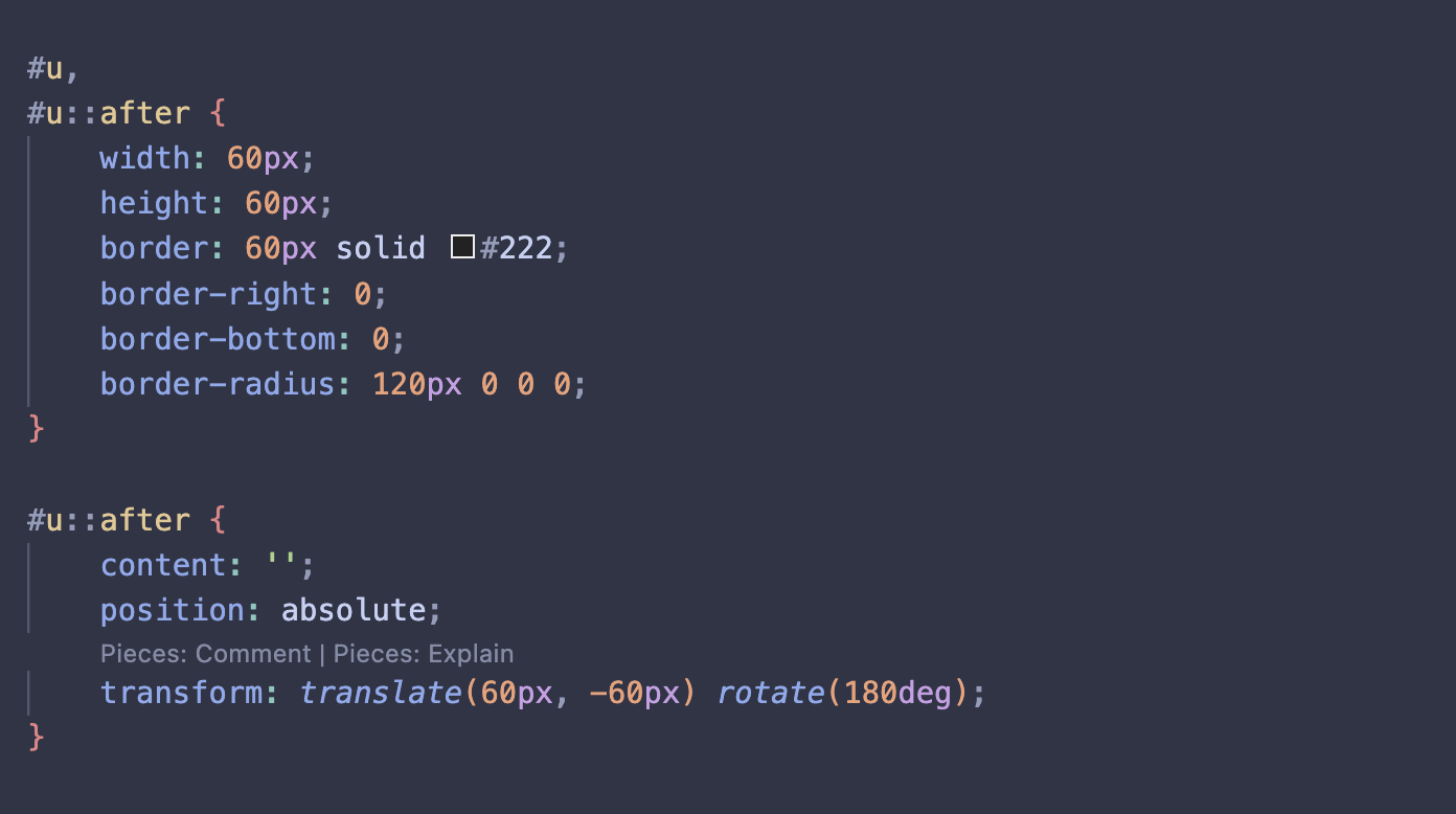 CSS code