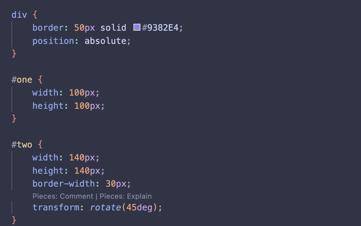 CSS code