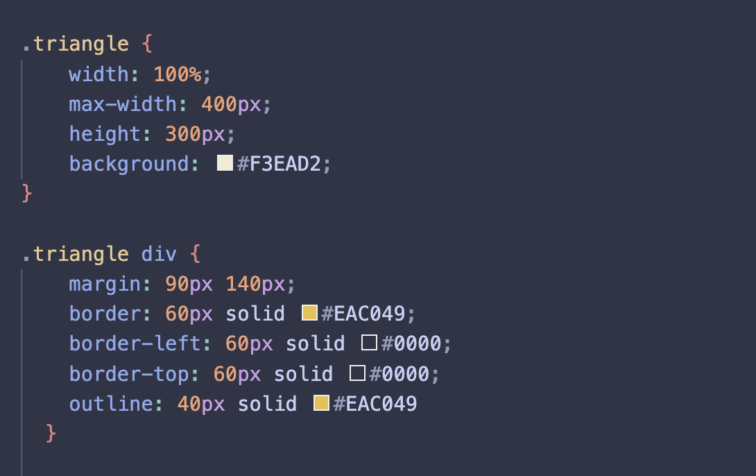 CSS code